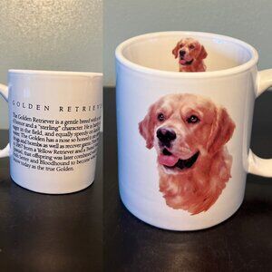 Golden Retriever Ceramic Coffee Mug ~ Dog Breed Puppy Lover ~ Dog Mom ~ Dog Dad